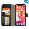 MDBlue - iPhone 14 Pro - Telefoonhoesje - Bookcase Luxe - Zwart 
