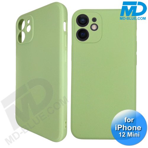 iPhone 12 Mini - Telefoon Hoesje - Siliconen - Achterkantje - Mos Groen iPhone 12 Mini - Telefoon Hoesje - Siliconen - Achterkantje - Mos Groen
