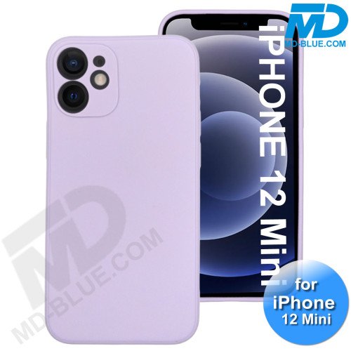 iPhone 12 Mini - Telefoon Hoesje - Siliconen - Achterkantje - Lila Paars iPhone 12 Mini - Telefoon Hoesje - Siliconen - Achterkantje - Lila Paars