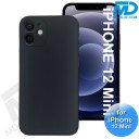 iPhone 12 Mini - Telefoon Hoesje - Siliconen - Achterkantje - Zwart