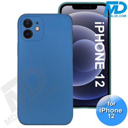 iPhone 12 - Telefoon Hoesje - Siliconen - Achterkantje - Donker Blauw iPhone 12 - Telefoon Hoesje - Siliconen - Achterkantje - Donker Blauw