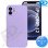 iPhone 12 - Telefoon Hoesje - Siliconen - Achterkantje - Lila Paars