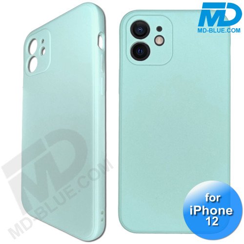 iPhone 12 - Telefoon Hoesje - Siliconen - Achterkantje - Mint Groen iPhone 12 - Telefoon Hoesje - Siliconen - Achterkantje - Mint Groen