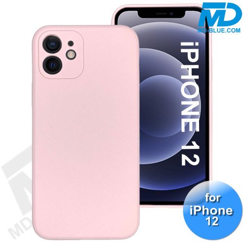 iPhone 12 - Telefoon Hoesje - Siliconen - Achterkantje - Roze iPhone 12 - Telefoon Hoesje - Siliconen - Achterkantje - Roze