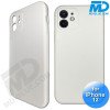 iPhone 12 - Telefoon Hoesje - Siliconen - Achterkantje - Zacht Wit