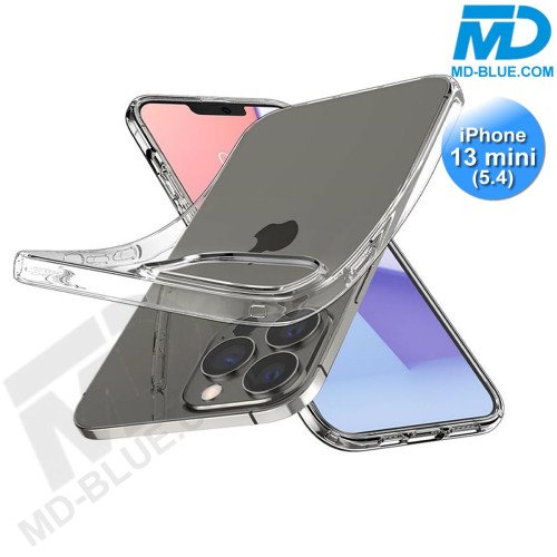 iPhone 13 Mini - Telefoonhoesje - Achterkantje - Siliconen - Transparant iPhone 13 Mini - Telefoonhoesje - Achterkantje - Siliconen - Transparant