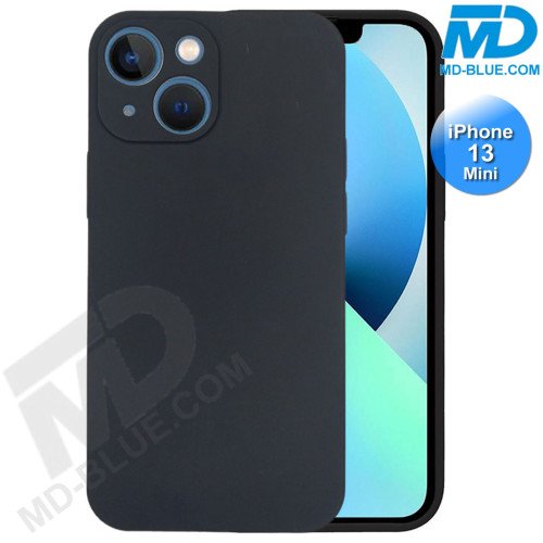 iPhone 13 Mini - Telefoonhoesje - Achterkantje - Siliconen - Zwart