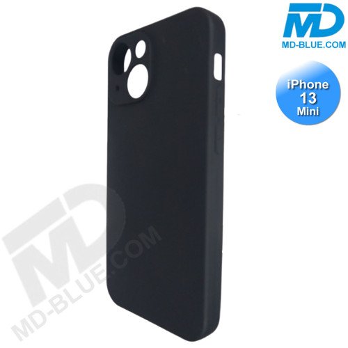 iPhone 13 Mini - Telefoonhoesje - Achterkantje - Siliconen - Zwart