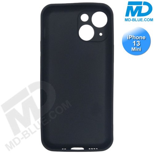 iPhone 13 Mini - Telefoonhoesje - Achterkantje - Siliconen - Zwart