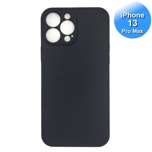 iPhone 13 Pro Max Telefoon Hoesje Siliconen Zwart iPhone 13 Pro Max Telefoon Hoesje Siliconen Zwart