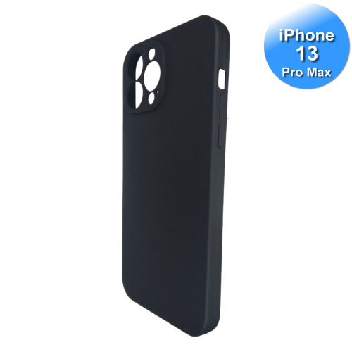 iPhone 13 Pro Max Telefoon Hoesje Siliconen Zwart iPhone 13 Pro Max Telefoon Hoesje Siliconen Zwart