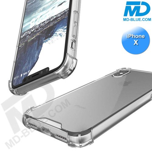 iPhone X / Xs - Telefoonhoesje - Achterkantje - Siliconen - Antishock - Transparant iPhone X / Xs - Telefoonhoesje - Achterkantje - Siliconen - Antishock - Transparant