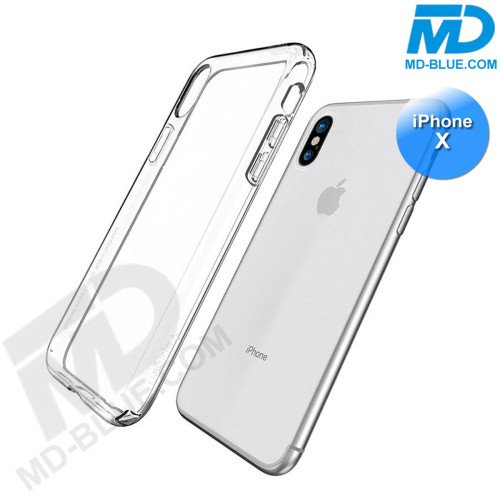 iPhone X - Telefoonhoesje - Achterkantje - Siliconen - Transparant iPhone X - Telefoonhoesje - Achterkantje - Siliconen - Transparant