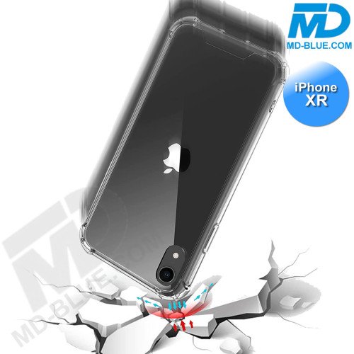 iPhone XR - Telefoonhoesje - Achterkantje - Siliconen - Antishock - Transparant