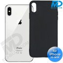 iPhone Xs Max - Telefoonhoesje - Achterkantje - Siliconen - Zwart