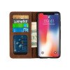 Samsung S20 Ultra telefoonhoesje - Echt Leer - Book Case - Hoesje met Kaarthouder - Lichtbruin