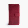 Samsung S20 Plus telefoonhoesje - Echt Leer - Book Case - Hoesje met Kaarthouder - Rood