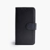 Samsung S22 Plus telefoonhoesje - Echt Leer - Book Case - Hoesje met Kaarthouder - Zwart