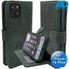 iPhone 14 Plus- Telefoonhoesje - Book Case - Donker Groen
