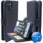 iPhone 14 - Telefoonhoesje - Book Case - Donker Blauw