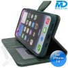 iPhone 14 - Telefoonhoesje - Book Case - Donker Groen