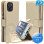 iPhone 14 - Telefoonhoesje - Book Case - Goud
