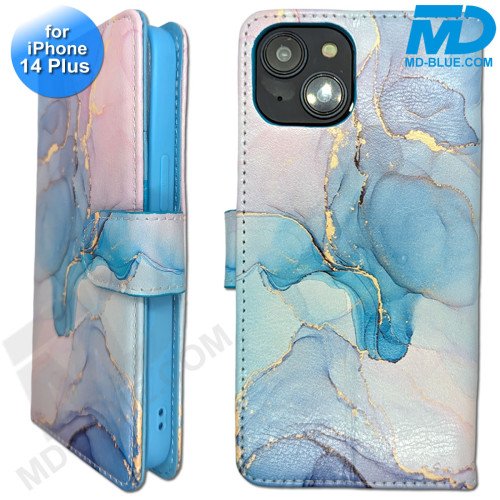 iPhone 14 Plus - Telefoonhoesje - Book Case - Bloemen iPhone 14 Plus - Telefoonhoesje - Book Case - Bloemen