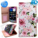 iPhone X / Xs - Telefoonhoesje - Book Case - Bloemen