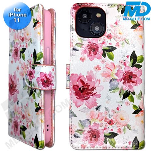 iPhone 11 - Telefoonhoesje - Book Case - Bloemen