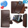 iPhone 14 Pro Max Telefoonhoesjes - Book Case - 2 in 1 - Bruin