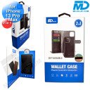 iPhone 13 Pro Max Telefoonhoesjes - Book Case - 2 in 1 - Zwart