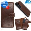 Samsung S23 Telefoonhoesjes - Book Case - 2 in 1 - Bruin