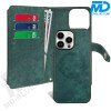 iPhone 13 / 14 Telefoonhoesje - Book Case - Portemonnee - Magsafe - 4 in 1 - Groen
