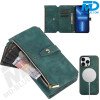 iPhone 13 / 14 Telefoonhoesje - Book Case - Portemonnee - Magsafe - 4 in 1 - Groen