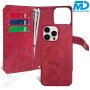 iPhone 15 Pro Telefoonhoesje - Book Case - Portemonnee - Magsafe - 4 in 1 - Rood