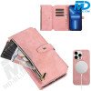 iPhone 13 / 14 Telefoonhoesje - Book Case - Portemonnee - Magsafe - 4 in 1 - Rose