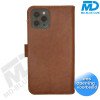 MDBlue - iPhone 11 Pro - Telefoonhoesje - Bookcase Luxe - Coffee