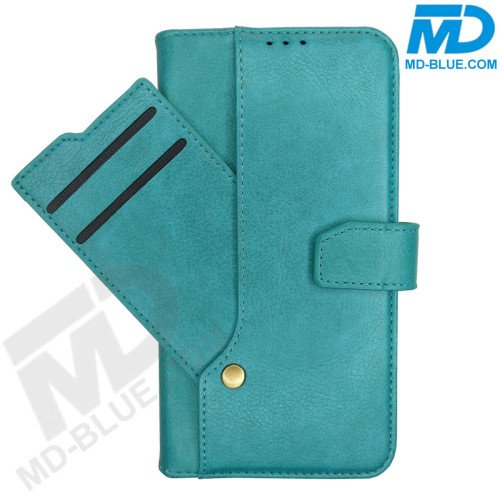 MDBlue - iPhone 7/8/SE  - Telefoonhoesje - Bookcase Luxe - Sky Blue