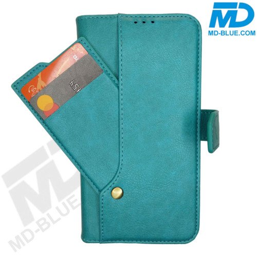 MDBlue - iPhone 7/8/SE  - Telefoonhoesje - Bookcase Luxe - Sky Blue