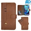 MDBlue - iPhone 11 Pro - Telefoonhoesje - Bookcase Luxe - Coffee