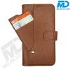 MDBlue - iPhone 11 Pro - Telefoonhoesje - Bookcase Luxe - Coffee