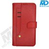 MDBlue - iPhone X / Xs  - Telefoonhoesje - Bookcase Luxe - Rood