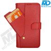 MDBlue - iPhone X / Xs  - Telefoonhoesje - Bookcase Luxe - Rood