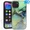 iPhone 13 Mini Back Cover Marmer Zee Groen