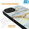 iPhone 11 Back Cover Marmer Licht Blauw
