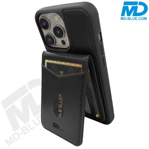 Samsung S24 Ultra Telefoonhoesje - Back Cover - Card Houder -Portemonnee - Magsafe - 2 in 1 - Zwart  