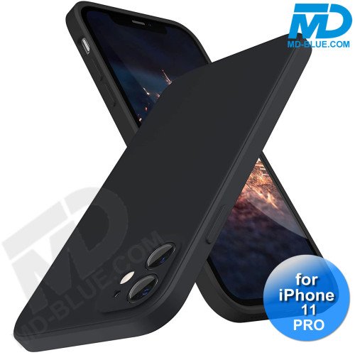 iPhone 11 Pro Telefoon Hoesje Siliconen Zwart iPhone 11 Pro Telefoon Hoesje Siliconen Zwart