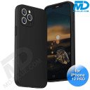 iPhone 12 Pro - Telefoonhoesje - Achterkantje - Siliconen - Zwart