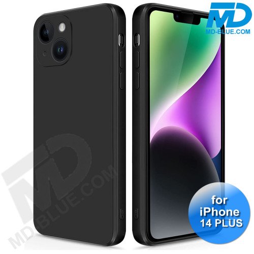 iPhone 14 Plus Telefoon Hoesje Siliconen Zwart iPhone 14 Plus Telefoon Hoesje Siliconen Zwart