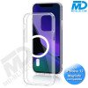 iPhone 12 Hoesje Transparant Siliconen MagSafe - iPhone 12 Case - iPhone 12 - Transparant- MagSafe Case - Witte ring